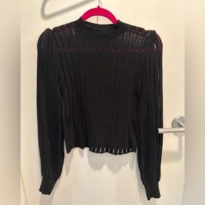 Black Forever 21 shirt sheer Small